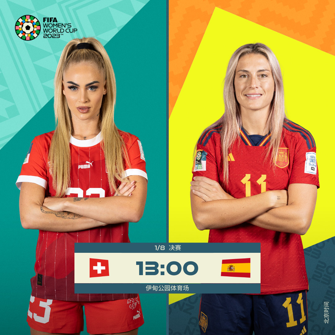 Women’s football World Cup 1/8 final | Switzerland vs Spain first released!